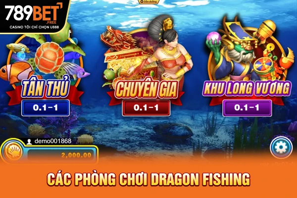 Các phòng chơi Dragon Fishing