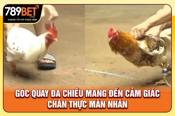 Góc quay đa chiều mang đến cảm giác chân thực mãn nhãn